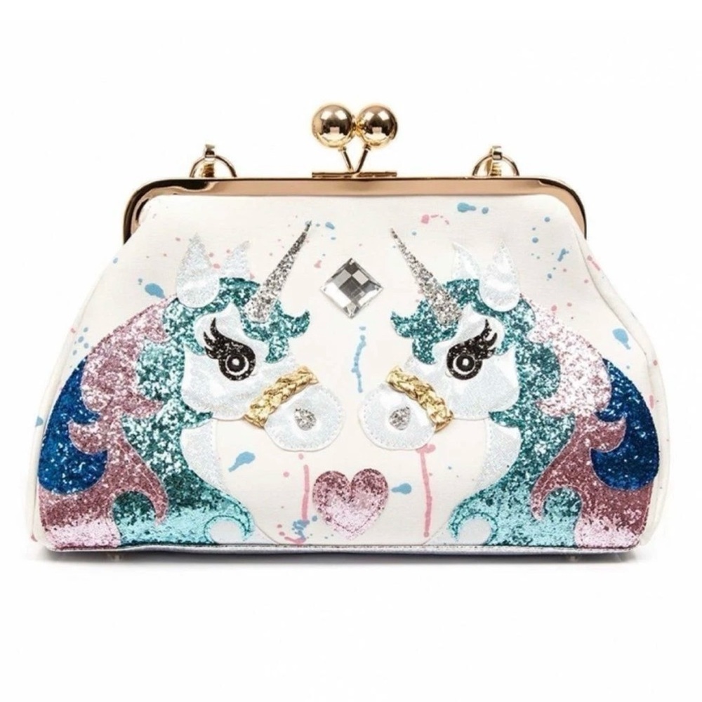 Irregular Choice Magic Pony Unicorn Kiss Lock Bag Crossbody Purse